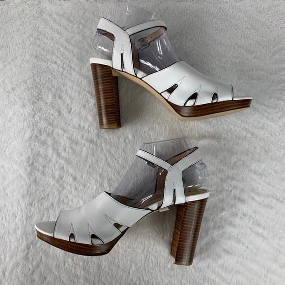 Nine West Women's Delilah Open Toe Block Heels Size 10M - Picture 5 of 10